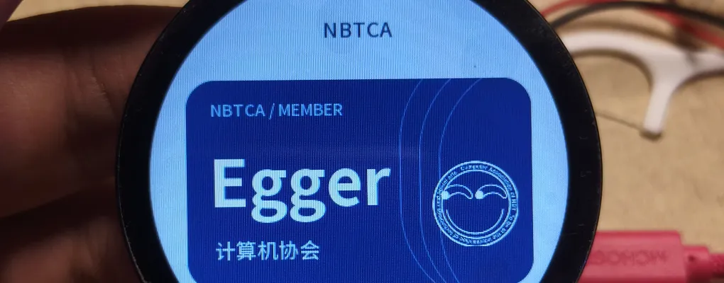 电子吧唧上显示的协会名片